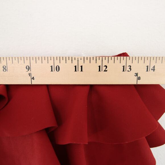 Antonio Melani x Style Bungalow Bikini Top Red Ruffled Convertible Straps S NWT - Picture 4 of 10